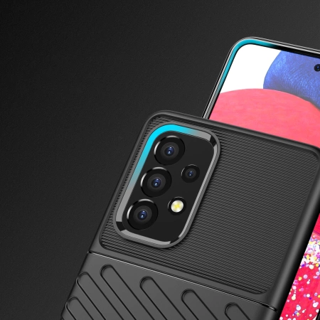 Thunder Case elastyczne pancerne etui pokrowiec Samsung Galaxy A53 5G czarny