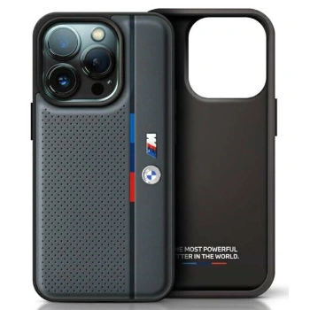 BMW CASE DO IPHONE 16 PRO 6.3 HARDCASE Z TRICOLORE DETAIL LINE PERFOROWANE