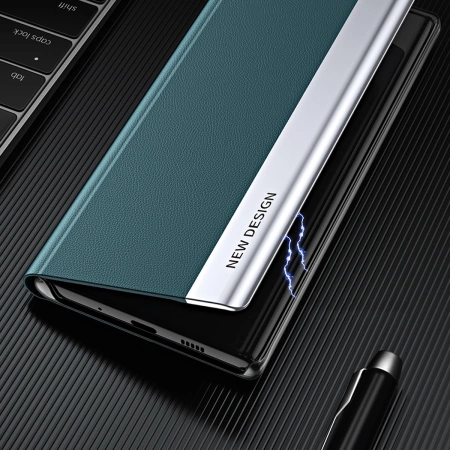 HURTEL ETUI SLEEP CASE PRO DO SAMSUNG GALAXY S23+ Z KLAPKĄ Z PODSTAWKĄ
