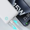 Powerbank Baseus Airpow Lite 10000mAh 15W z kablem Baseus Simple USB-A - USB-C 30cm - biały