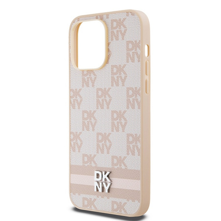 DKNY ETUI HARDCASE LEATHER CHECKERED DO IPHONE 14 PRO MAX Z PASKAMI MONO