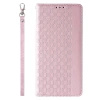 Magnet Strap Case etui iPhone 14 Pro pokrowiec z klapką portfel mini smycz podstawka różowe