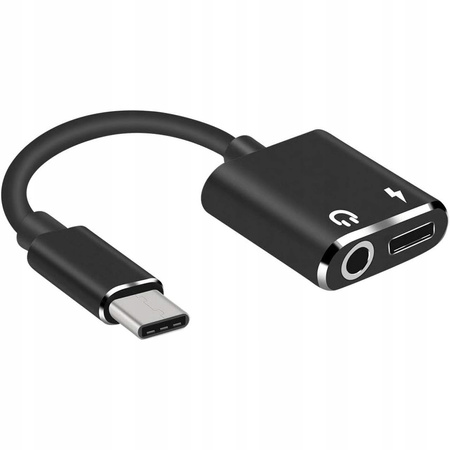 CO2 ADAPTER USB-C MINI JACK 3,5MM PRZEJŚCIÓWKA KABEL AUX DO SAMSUNG APPLE Z DAC