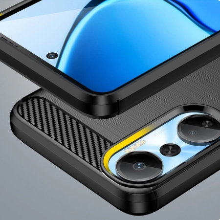 HURTEL POKROWIEC CARBON CASE SILIKONOWY DO INFINIX HOT 20 ELASTYCZNY KARBON