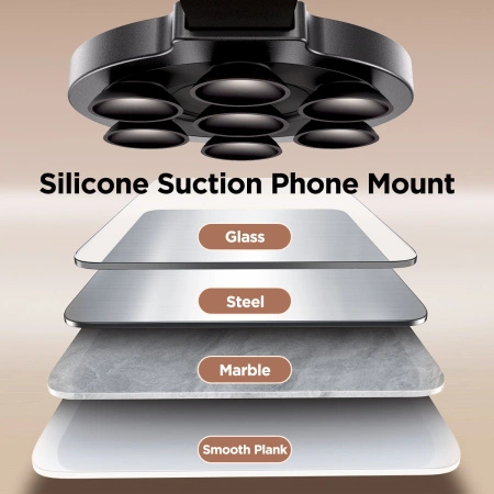 JOYROOM UCHWYT MAGNETYCZNY DO TELEFONU Z PRZYSSAWKAMI DO IPHONE 12 13 14 15