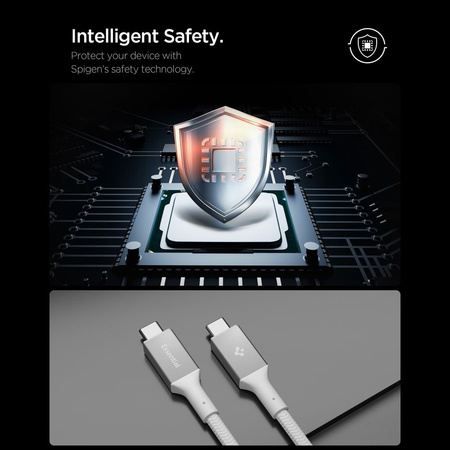 SPIGEN EB24015CC ESSENTIAL TYPE-C CABLE 240W 150CM WHITE