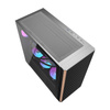 Obudowa komputerowa Darkflash DS900WS (czarna) + 4 wentylatory