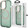 Etui Guess GUHMP14XHTCMA na iPhone 14 Pro Max zielony/khaki Gold Outline Translucent MagSafe
