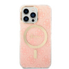 Guess zestaw ładowarka MagSafe + etui do iPhone 13 Pro Max 6,7" różowe 4G Print (GUBPP13XH4EACSP)