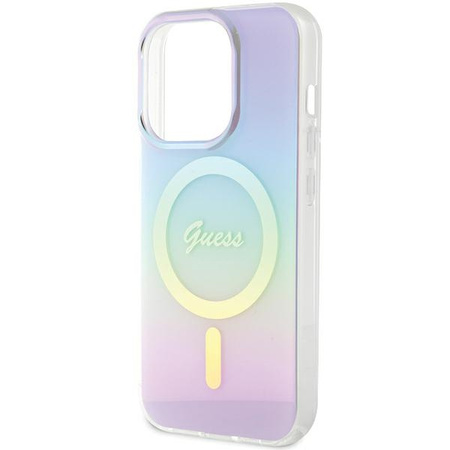 GUESS ETUI HARDCASE DO IPHONE 15 PRO DO MAGSAFE IML IRIDESCENT NOWOCZESNE