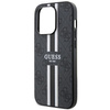 Etui Guess GUHMP14XP4RPSK na iPhone 14 Pro Max 6.7" - czarne 4G Printed Stripes MagSafe