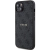 Etui Guess 4G Collection Leather Metal Logo MagSafe na iPhone 15 / 14 / 13 - czarne
