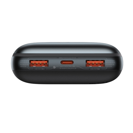 Powerbank Baseus Bipow Pro 20000mAh 22.5W czarny z kablem USB Typu A - USB Typu C 3A 0.3m (PPBD040301)