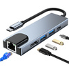 TECH-PROTECT V3-HUB ADAPTER 5IN1 DO LAPTOPA USB-C 4K HDMI Z PORTEM ETHERNET