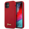 Guess GUHCP12SLSLMGRE iPhone 12 mini 5,4" czerwony/red hardcase Metal Logo Script