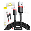 BASEUS KABEL USB DO MICRO USB DO TELEFON TABLET 2A 3M MOCNY CZARNY CZERWONY