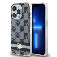 DKNY ETUI HARDCASE DO IPHONE 13 PRO 6.1 IML CHECKERED MONO STRIPES