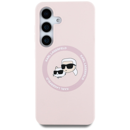 KARL LAGERFELD ETUI SILICONE DOUBLE HEADS AND CIRCLE DO MAGSAFE DO SAMSUNG