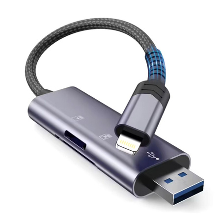 TECH-PROTECT ULTRABOOST CARD READER DO SD MICRO SD DO LIGHTNING USB