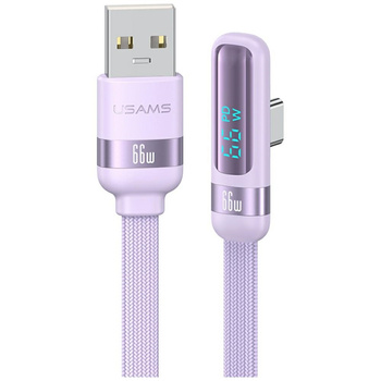 Kabel USAMS US-SJ651 66W USB-A/USB-C 1.2m fioletowy