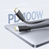 Kabel zwijany Baseus Free2Pull Mini 100W 3w1 USB-C - 2xUSB-C 1.2m - czarny