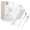 TECH-PROTECT ŁADOWARKA PD45W Z 2 PORTAMI DO TELEFONÓW TABLETÓW KABEL USB-C