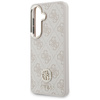 Guess nakładka 4G Big Rhinestone Triangle Strap MagSafe do Samsung Galaxy S26 różowa