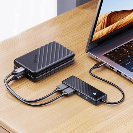 ORICO HUB USB-C PRZEJŚCIÓWKA Z 2X USB-A 3.0 2X USB-C 3.0 DO LAPTOPA MACBOOK