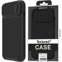 Nillkin Textured S Case etui iPhone 14 Plus pancerny pokrowiec z osłoną na aparat czarny