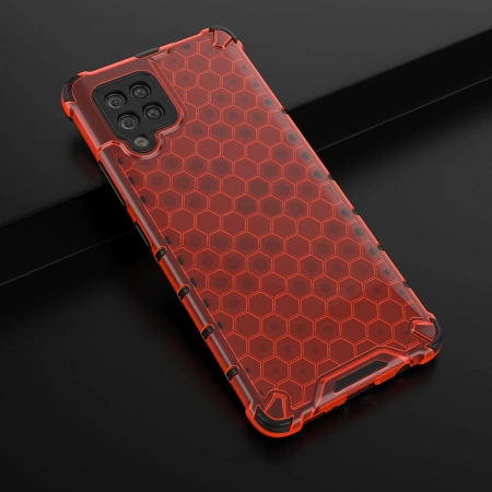 HURTEL HONEYCOMB POKROWIEC PANCERNY DO SAMSUNG GALAXY A42 5G Z ŻELOWĄ RAMKĄ