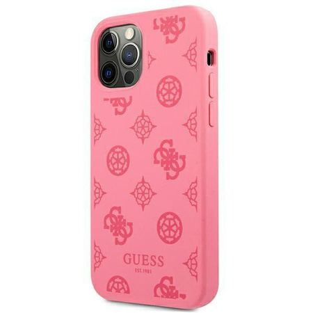Guess GUHCP12LLSPEFU iPhone 12 Pro Max 6,7" fuksja/fuchsia hard case Peony Collection