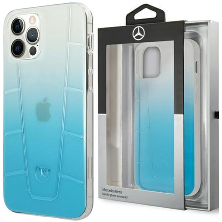 Mercedes MEHCP12LCLGBL iPhone 12 Pro Max 6,7" niebieski/blue hardcase Transparent Line