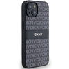 DKNY ETUI HARDCASE DO IPHONE 15 14 13 6.1 Z METALOWYM LOGO I MONO STRIPE