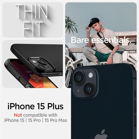 SPIGEN THIN FIT IPHONE 15 PLUS BLACK