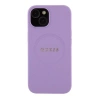 Etui Guess Saffiano MagSafe do iPhone 15 Plus - fioletowe