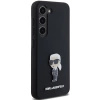 Etui Karl Lagerfeld Silicone Ikonik Metal Pin na Samsung Galaxy S23 - czarne