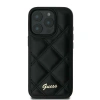 GUESS ETUI CASE HARDCASE DO IPHONE 16 61 CZARNY QUILTED METAL LOGO
