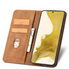 Magnet Fancy Case etui Samsung Galaxy S23+ pokrowiec z klapką portfel podstawka brązowe
