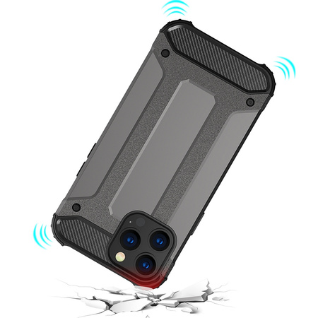 Hybrid Armor etui iPhone 14 Pro pancerny hybrydowy pokrowiec niebieskie