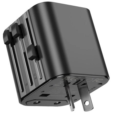 JELLICO uniwersalny adapter podróżny S7 Max 2500W Czarny