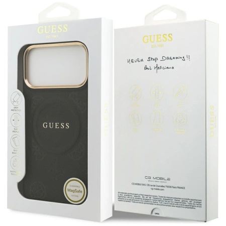 GUESS ETUI PEONY HOT STAMP MAGSAFE DO IPHONE 17 PRO MAX MAGNETYCZNE