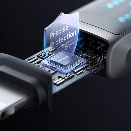MCDODO ŁADOWARKA KABEL USB LIGHTNING SZYBKIEGO ŁADOWANIA DO IPHONE 1M LED