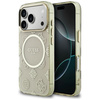 Etui Guess IML Peony Dot MagSafe do      iPhone 17 Pro beżowy