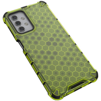 Honeycomb etui pancerny pokrowiec z żelową ramką Samsung Galaxy A32 5G zielony