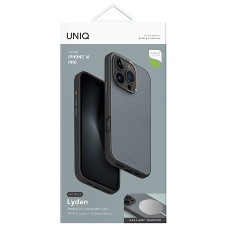 UNIQ ETUI LYDEN DS DO IPHONE 16 PRO 6.3 MAGCLICK CHARGING WASHED BLUE-BLACK