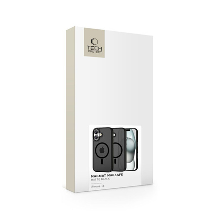 TECH-PROTECT ETUI MAGMAT DO MAGSAFE DO IPHONE 16 MATTE BLACK OCHRONNE