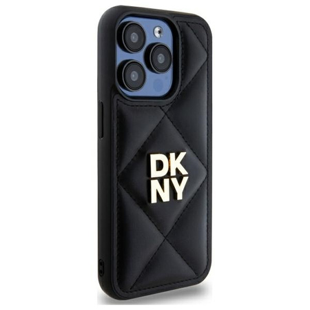 DKNY ETUI HARDCASE DO IPHONE 15 PRO MAX 6.7 POKROWIEC QUILTED LOGO OCHRONA