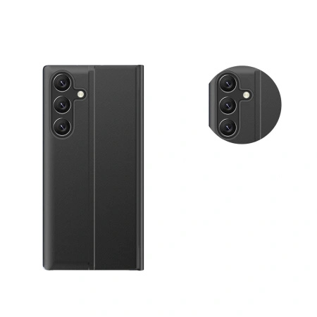 HURTEL ETUI NEW SLEEP VIEW CASE Z KLAPKĄ DO SAMSUNG GALAXY A35 ANTYWZROKOWE