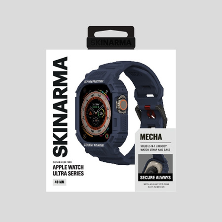 Skinarma pasek+etui Mecha 2in1 Apple     Watch 49mm granatowy/navy