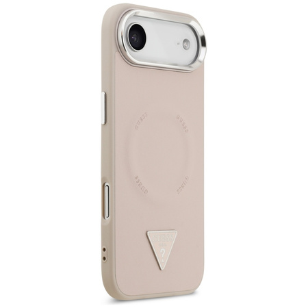 Etui Guess Triangle Logo MagSafe do      iPhone Air różowy